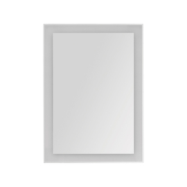 Зеркало Dreja KVADRO, 60x85 см, инфракрасный выключатель, LED-подсветка, 77.9011W - фото, отзывы, цена